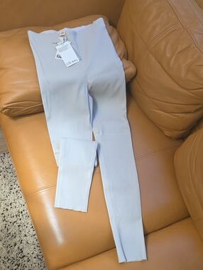 H&M Light gray leather Leggings